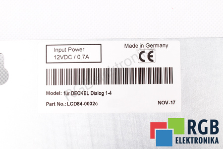 DECKEL CONTOUR 1-3 DECKEL DIALOG 1-4 RICAMBIO PER CRT MONITOR LCD
