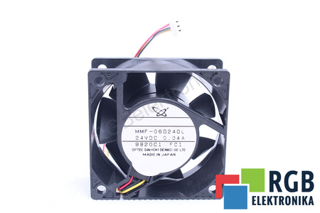 MMF-06D24DL-FC1 MELCO TECHNOREX 60X60X25MM, 24V, 0.04A VENTILATORE