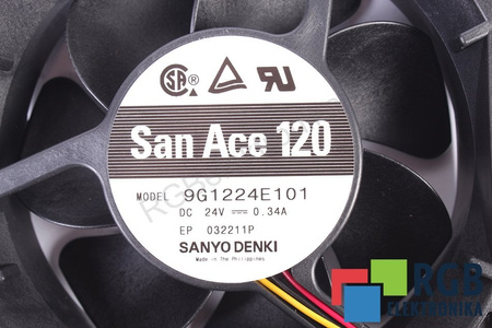 9G1224E101 SANYO DENKI 120X120X38MM, 24V, 0.34A VENTILATORE