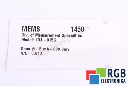 13A-015G ETE SENSORE DI PRESSIONE