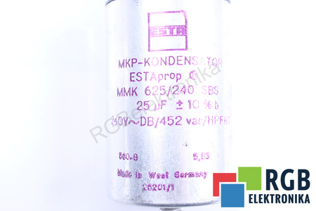 CONDENSATORE MMK625/240SBS ESTA 25UF, 240V