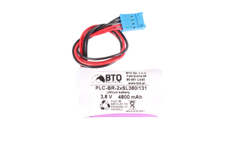 2XSL360/131 PLC-BR-2XSL360/131 4800MAH, 3.6V BATTERIA SOSTITUTO