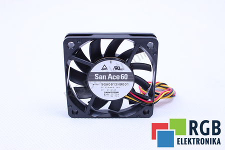9GA0612H9001 SANYO DENKI SAN ACE 60 60X60X10MM, 12V, 0.14A VENTILATORE