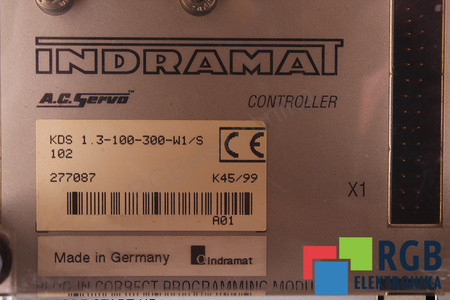 KDS1.3-100-300-W1/S102 INDRAMAT AC SERVO CONTROLLER
