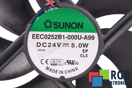 EEC0252B1-000U-A99 SUNON 120X120X25MM, 24V VENTILATORE