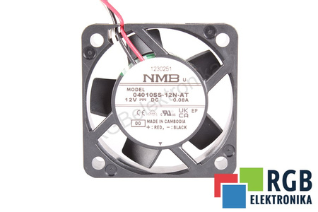 04010SS-12N-AT NMB TECHNOLOGIES 40X40X10MM, 12V VENTILATORE