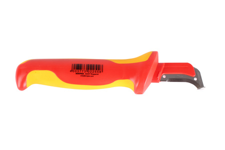 COLTELLO SPELLACAVI CON PATTINO DI GUIDA 9855 KNIPEX 98 55 180X46X26MM 38MM