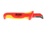 COLTELLO SPELLACAVI CON PATTINO DI GUIDA 9855 KNIPEX 98 55 180X46X26MM 38MM