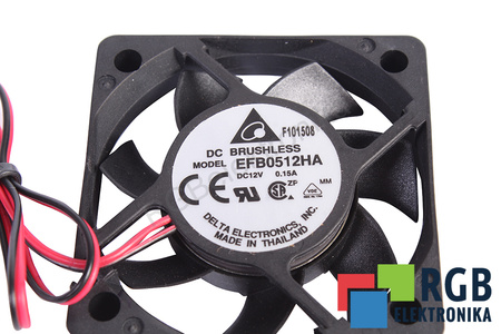 EFB0512HA DELTA ELECTRONICS 50X50X10MM 50X50X10MM 12V VENTILATORE