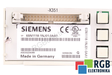 6SN1118-1NJ01-0AA1 SIEMENS SIMODRIVE 611 VERSION G