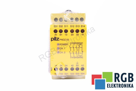 PNOZ X3 240VAC 24VDC 3N/O 1N/C 1SO PILZ 774319 RELE DI SICUREZZA