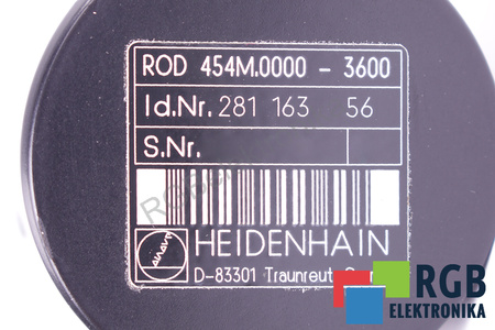 ROD454M.0000-3600 HEIDENHAIN ID.NR.28116356 ENCODER