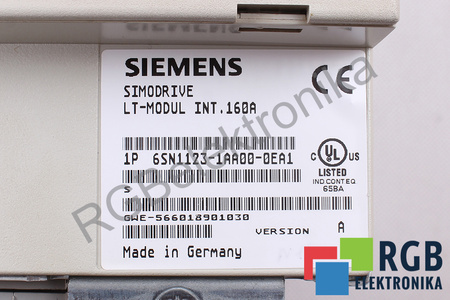6SN1123-1AA00-0EA1 SIEMENS SIMODRIVE 611 VERSION A LT-MODUL INT.160A