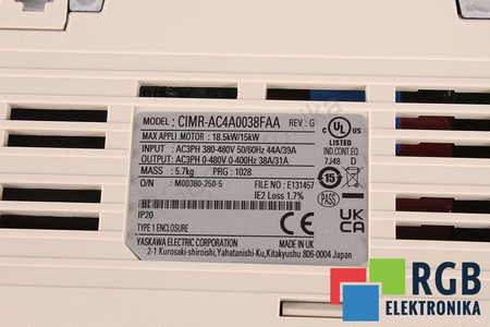 CIMR-AC4A0038FAA YASKAWA