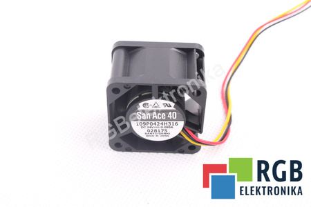 109P0424H316 SANYO DENKI SAN ACE 40 40X40X28MM, 24V VENTILATORE