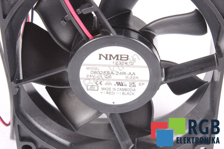 08025SA-24R-AA NMB TECHNOLOGIES RICAMBIO 3110RL-05W-B70 80X80X25MM, 24V, 0.22A VENTILATORE