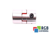 YH10-30-8-8-50 D=30MM D1/D2=8/8MM L=50MM ALUMINIUM GIUNTO ELASTICO A GRIFFE