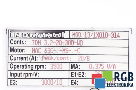 MOD13/1X010-314 INDRAMAT