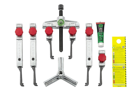 SET DI ESTRATTORI UNIVERSALI A 2/3 BRACCI CON GANCI STRETTI PER PUNTI ANGUSTI E DIFFICILI DA RAGGIUNGERE KS-2030-1-193+S KUKKO