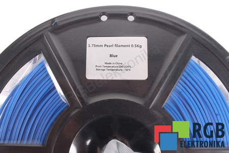 1,75MM PEARL FILAMENT 0.5KG BLUE FLASHFORGE DIMENSIONE ESTERNA DELLA BOBINA 180MM, DIMENSIONE INTERNA DELLA BOBINA 50MM, LARGHEZZA DELLA BOBINA 45MM