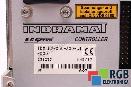 TDM1.2-050-300-W1-000 INDRAMAT AC SERVO CONTROLLER R911236233