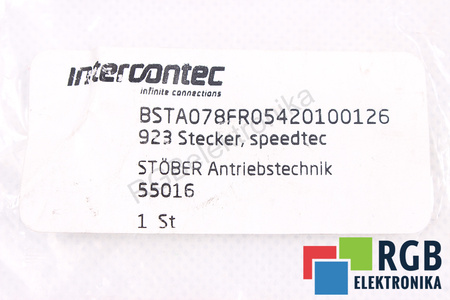 PRESA BSTA078FR05420100126 INTERCONTEC 8-PIN