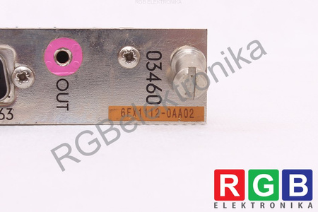 6FX1112-0AA02 SIEMENS SINUMERIK/SIROTEC 3460