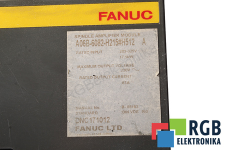 A06B-6082-H215#H512 FANUC SPINDLE AMPLIFIER MODULE