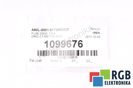 FUSIBILE A60L-0001-0172#DM20 FANUC 2A