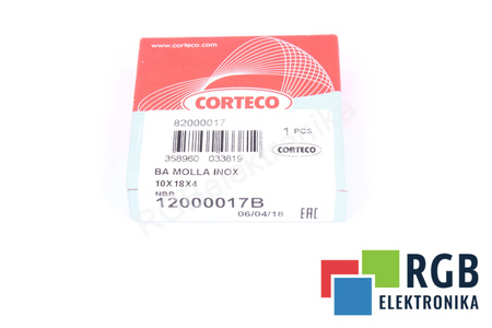 10X18X4 CORTECO SIMMERING BA MOLLA INOX 12000017B PARAOLIO