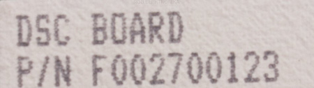 F002700123 F002700029 B EIA-182 DSC