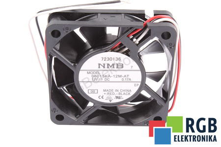 06015KA-12M-AT NMB TECHNOLOGIES 60X60X15MM, 12V, 0.17A VENTILATORE