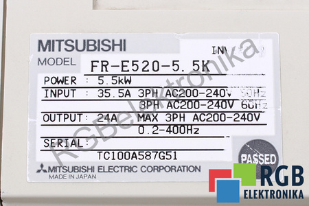 FR-E520-5. 5K MITSUBISHI ELECTRIC FREQROL E500