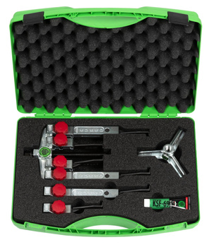 SET DI ESTRATTORI UNIVERSALI A 2/3 BRACCI CON GANCI STRETTI PER PUNTI ANGUSTI E DIFFICILI DA RAGGIUNGERE KS-2030-1-193+S KUKKO