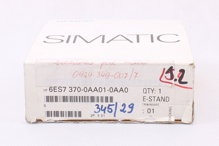 6ES7370-0AA01-0AA0 SIEMENS SIMATIC S7-300 SENZA STRISCIA