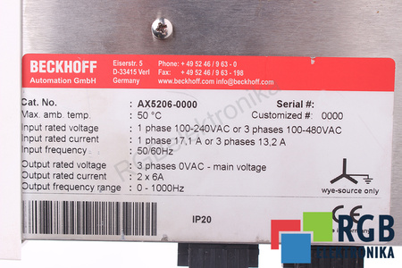 AX5206-0000 BECKHOFF