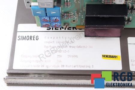 6RA2218-6DV62-0 SIEMENS SIMOREG K D400/30 MREQ-GDG6V62-3A0
