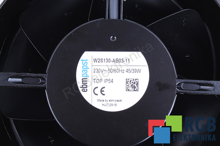 W2S130-AB03-11 EBM PAPST 172X150X55MM, 230V VENTILATORE