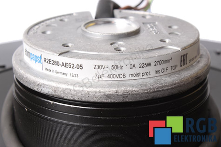 R2E280-AE52-05 EBM PAPST 0.225KW, 230V, 1A VENTILATORE
