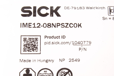 IME12-08NPSZC0K SICK 1040779 SENSORE DI PROSSIMITA INDUTTIVO