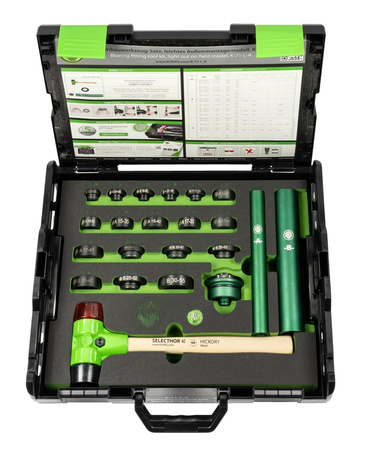 SET PER IL MONTAGGIO DI CUSCINETTI A SFERE, MODELLO LEGGERO PER INSTALLAZIONE IN LOCO DI CUSCINETTI PICCOLI E MEDI K-71-L-A KUKKO