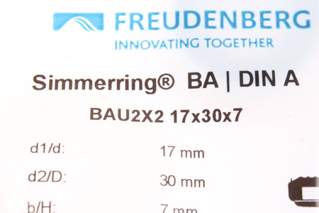 17X30X7 FREUDENBERG BAU2X2 72 NBR 902 PARAOLIO