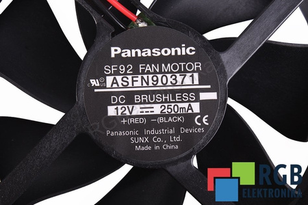 ASFN90371 PANASONIC 92X92X25MM, 12V VENTILATORE