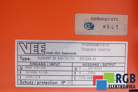 ELVOVERT SD400/55C75P VEE VOITH-ELIN ELEKTRONIK 8853640.01