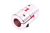 YH10-46-24-24-70 D=46MM D1=D2=24MM L=70MM ALUMINIUM GIUNTO ELASTICO A GRIFFE
