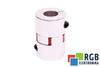 YH10-30-14-14-50 D=30MM D1/D2=14/14MM L=50MM ALUMINIUM GIUNTO ELASTICO A GRIFFE