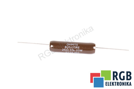 RESISTORE B20J25RE OHMITE 25 OHM