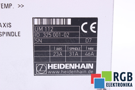 UM112 HEIDENHAIN ID.NR.325001-02