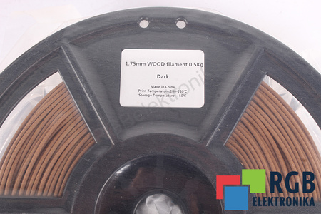 1,75MM WOOD FILAMENT 0.5KG DARK FLASHFORGE DIMENSIONE ESTERNA DELLA BOBINA 180MM, DIMENSIONE INTERNA DELLA BOBINA 50MM, LARGHEZZA DELLA BOBINA 45MM