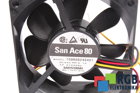 109R0824S401 SANYO DENKI 80X80X25MM, 24V VENTILATORE